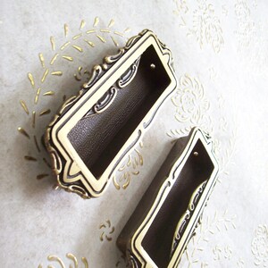 Italy Recessed  Brass bronze handles in high quality. satin bronze handle , handle bronze.length mm.190 width mm. 40 height mm. 10. art.1281