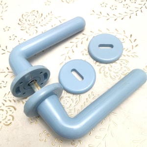 Vintage Italy light blue handle of very high quality. light blue  handles. Italian Designer.light blue plastic handles. Handles. Art.979