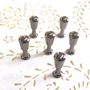 Italy Brass black nickel crome knobs in high quality. brass polished black nickel crome knob. Diam.mm.11, base mm.10, height mm.27.art.307