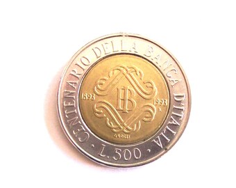 イタリアリラ 500リラ　エラーコイン？ 500 リラ 1988 イタリア **エラー**レア - Etsy 日本