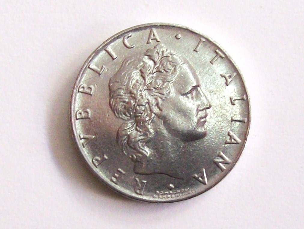 ヴィンテージ イタリア 1964 年。50 リラのコイン。イタリア