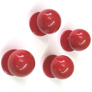 Italy Brass knobs in high quality. brass red drawer pull. turned red knob  brass.red brass knob. Diam.mm.30, base mm.30,height mm.35.art.234