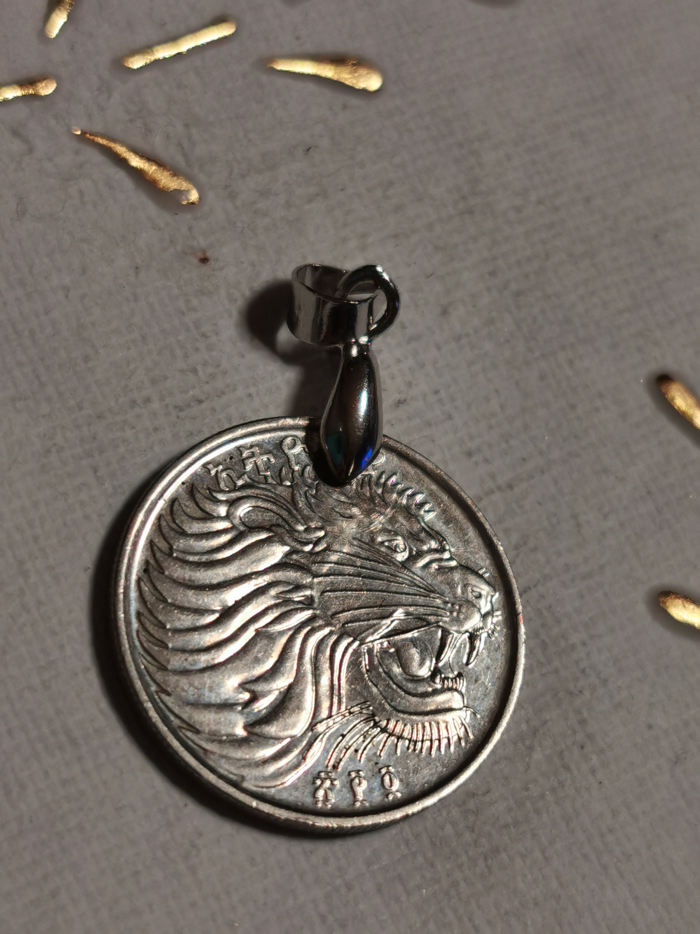 Lion coin pendant Clearance
