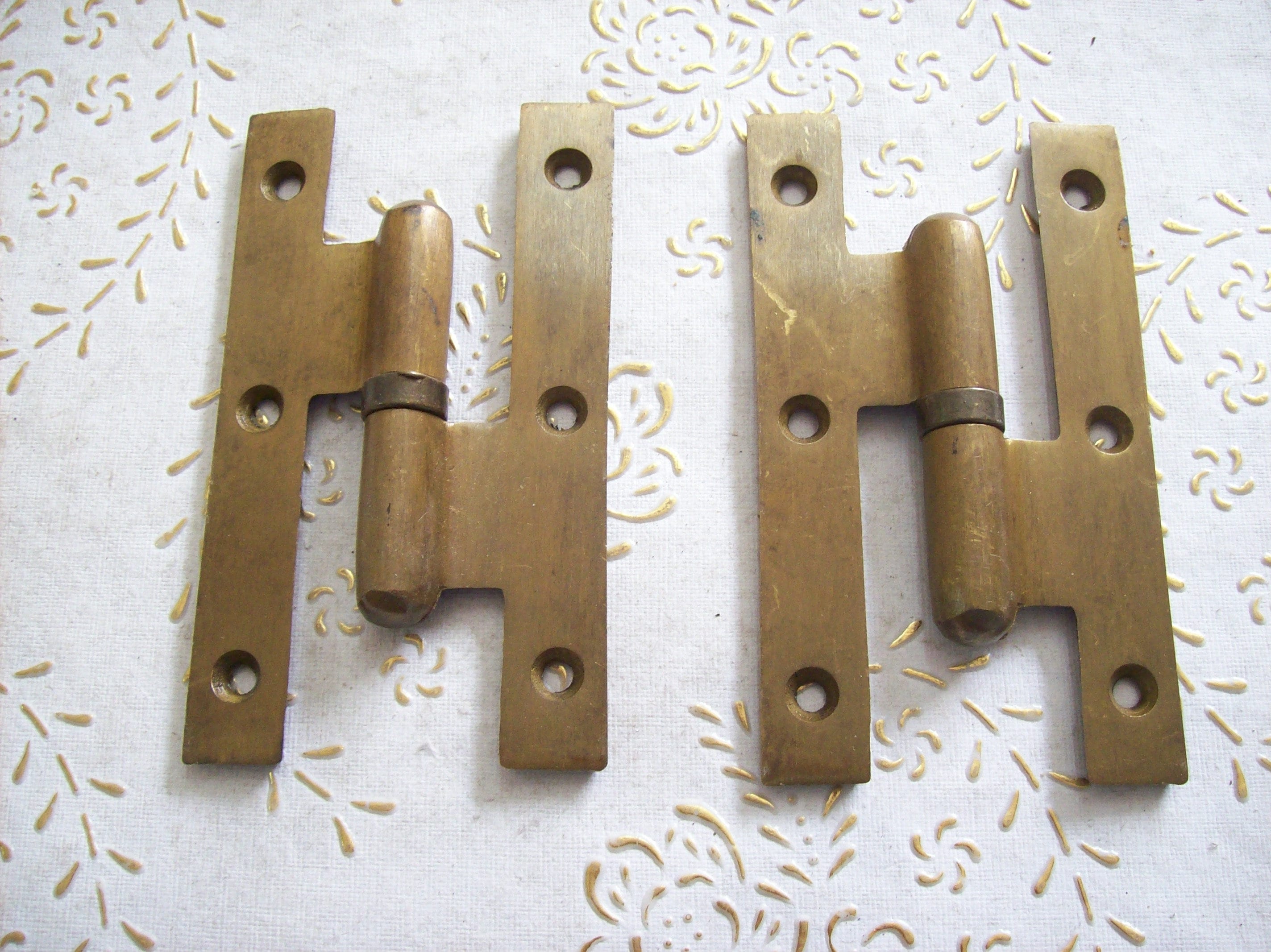Italy vintage hinges brushed brass for interior doors of Etsy