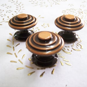 Italy Brass knobs in high quality.Brass shaded copper.turned brass.Knobs chiselled brass copper.Diam.mm.30.price for 1 knobs.art.66