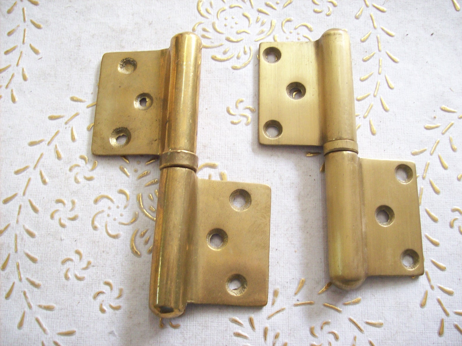 Italy Vintage Hinges Gold Brass for Interior Doors of Etsy