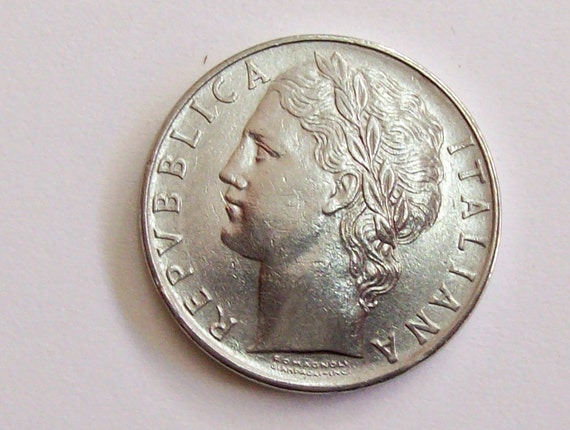 ヴィンテージ イタリア 1958 リラ 100 コイン イタリア共和国