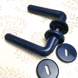 Vintage Italy Bleu handle of very high quality. Bleu  handles. Italian Designer.Bleu plastic handles. Handles for fine furniture. Art.968