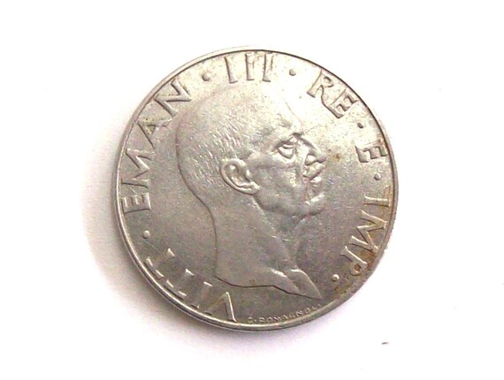 ヴィンテージ 1939 アンティーク イタリア 50 セント硬貨。イタリア