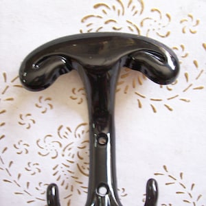 Vintage Italy High quality black iron wall hooks. Coat hooks. hangers, hooks. Black  hooks. Italian designer. Black iron hooks.