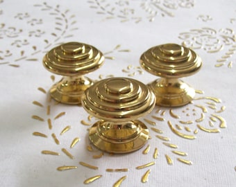 Italy Brass knoppen in hoge kwaliteit. messing gepolijste knop. glanzende koperen lade knop. gedraaid messing. Diam.mm.30.Prijs voor 1 knob.art.58