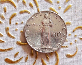 バチカン市国硬貨、ピウス12世教皇、20センテシミ～2リラ、1942年