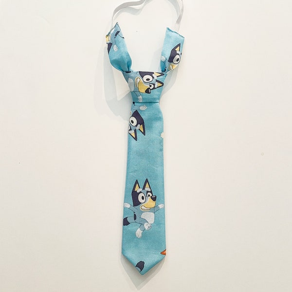 Bluey themed Adjustable Infant/Toddler/Boys Neck Tie or Bow-Tie: 0-18 months, 2T-4T, 5T/6T, 7/8