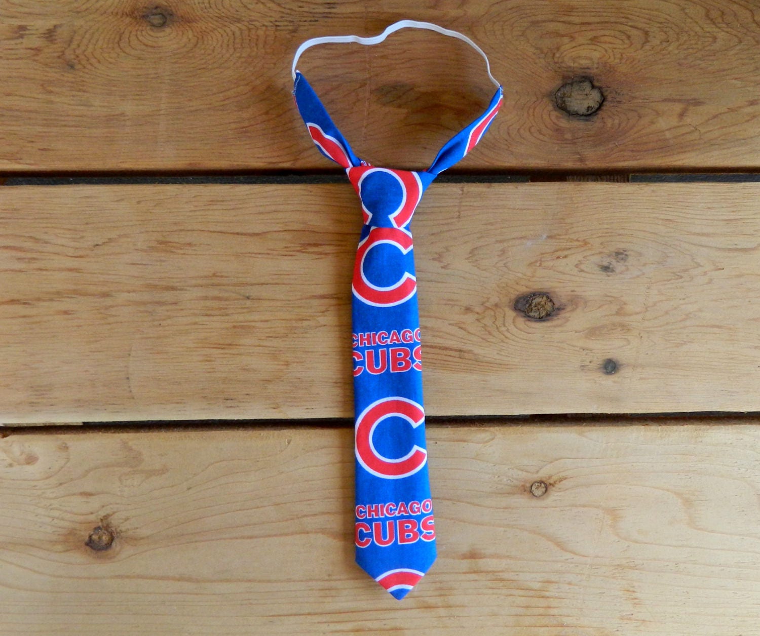 Chicago Cubs Themed Adjustable Infant/Toddler/Boys Neck Tie or Bow-Tie: 0-18 Months, 2t-4t, 5T/6T, 7/8