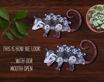 Articulated Printable Paper Opossums, Digital Download, Paper Dolls, Instant DIY Download, Printable jpg / ZIP files