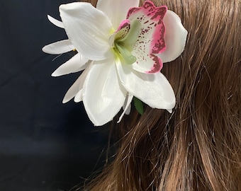 Fermaglio per capelli orchidea