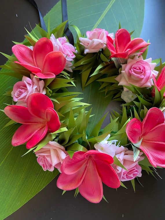 Hawaiian Flower Crown Red Hawaiian Flower Crown Red