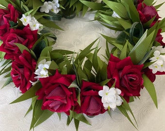 Velvet Rose  haku lei po’o