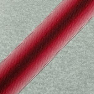 Pu&ograve; includere: Un nastro rosso diagonale con un effetto sfumato, che passa da un bordeaux intenso a un rosa pi&ugrave; chiaro. Il nastro ha un bordo strutturato ed &egrave; posto su uno sfondo grigio chiaro strutturato.