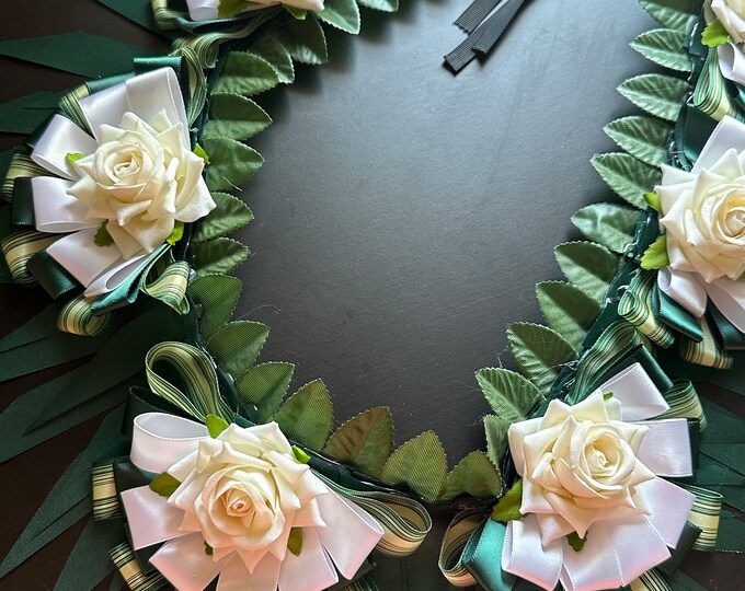 Tongan Kahoa Lei White Rose Etsy Tongan Kahoa Lei White Rose Etsy