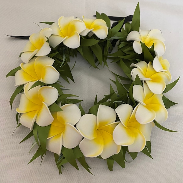Plumeria Haku Lei Po’o Etsy