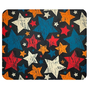 Thick Mouse Pad Mat Computer Desk Accessory Office Decor Kids Room Bright Stars