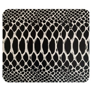 Mouse Pad Mat Computer Desk Accessory Office Decor Snakeskin Animal Print