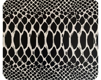 Tapis de souris, accessoire de bureau pour ordinateur, décoration de bureau, peau de serpent, imprimé animal