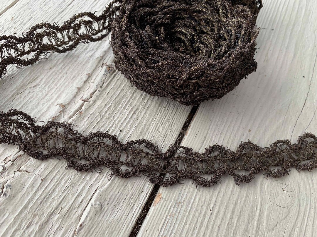 Victorian Thread By the 1/2 Yard Victorian Metallic Trim Repurposed From a Victorian Era ...