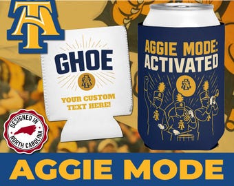 Custom GHOE Can Cooler – NC A&T Aggie Pride Beverage Holder
