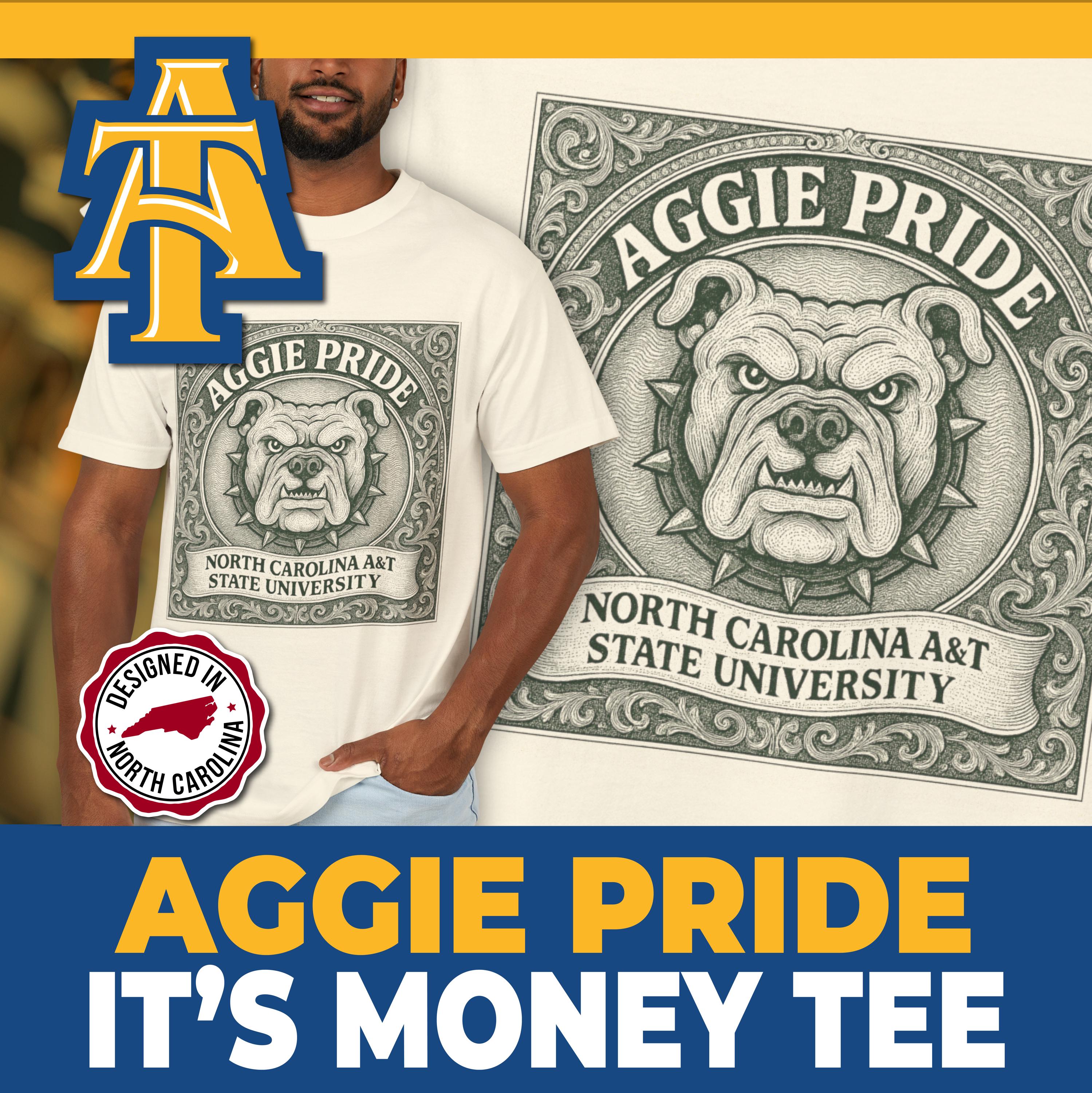North Carolina A&T Aggies NCAA Jumbo Arch T-Shirt - Unisex Cotton Tee