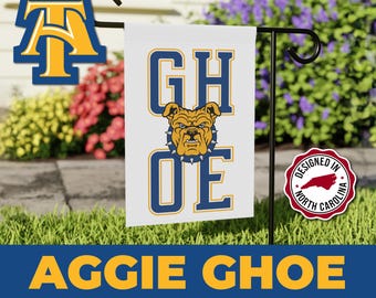 NC A&T State University ***GHOE Homecoming Flag*** Aggie Pride 12x18 Banner | HBCU Garden Yard Decor - ncat Greatest Homecoming On Earth
