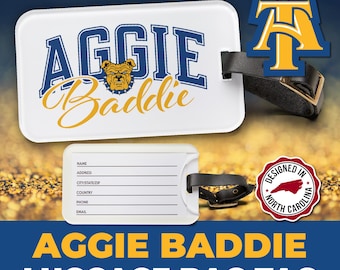 Aggie Baddie Luggage Tag – NC A&T Travel Accessory
