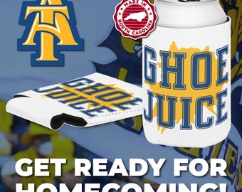 North Carolina A&T ***GHOE Juice*** Homecoming Can Cooler Koolie Sleeve - Aggie Pride!