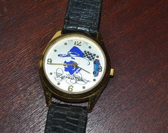 Vintage 1994 Richard Petty NASCAR Watch: #43 Race Car Minute Hand