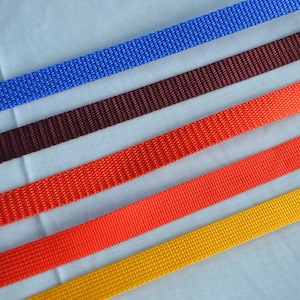 1 Orange Nylon Webbing, Orange Nylon Webbing 1 Inch Wide 25mm