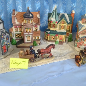 Cobblestone Corners Christmas Village Collection Piece Figurine Miniatures  - 3 Pieces (Dalmatian and Hydrant)