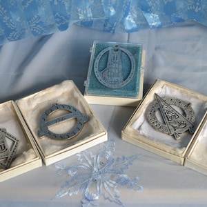 Duke University 16 Pewter Ornaments, 1990 through 2005 available one at a time.