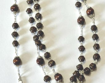 Wooden Saint Benedict Rosary: Saint Benedict Catholic Rosary, Devotional Catholic Rosary, Catholic Gift Rosary Gift Ideas for Mom & Grandma