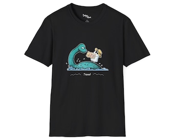 256 - ネス湖の怪物 | トラベルシャツ | かわいいネッシーの幽霊