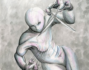 125 - Goodbye Ragdoll, Transgender LGBTQ, Surreal Art Print