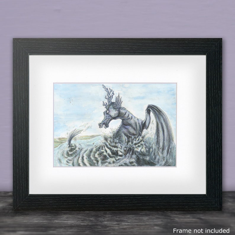 138 Hippocampus Mythical Creature, Fantasy Art Print - Etsy