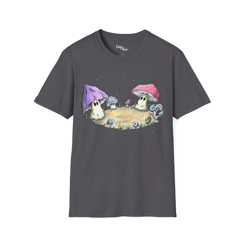 Svampfe Cirkel T-shirt – Söt Växt T-shirt bild 1
