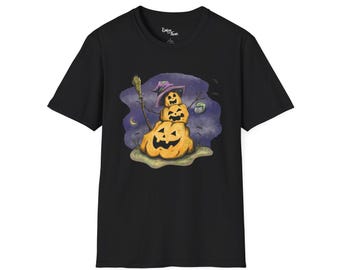 Pumpkin Snowman - Halloween Lover - Spooky Holiday Shirt