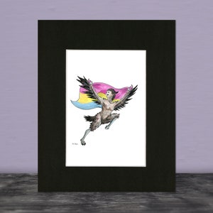 129 Monster Pride Pansexual Harpy Horror Fantasy Art Print image 3