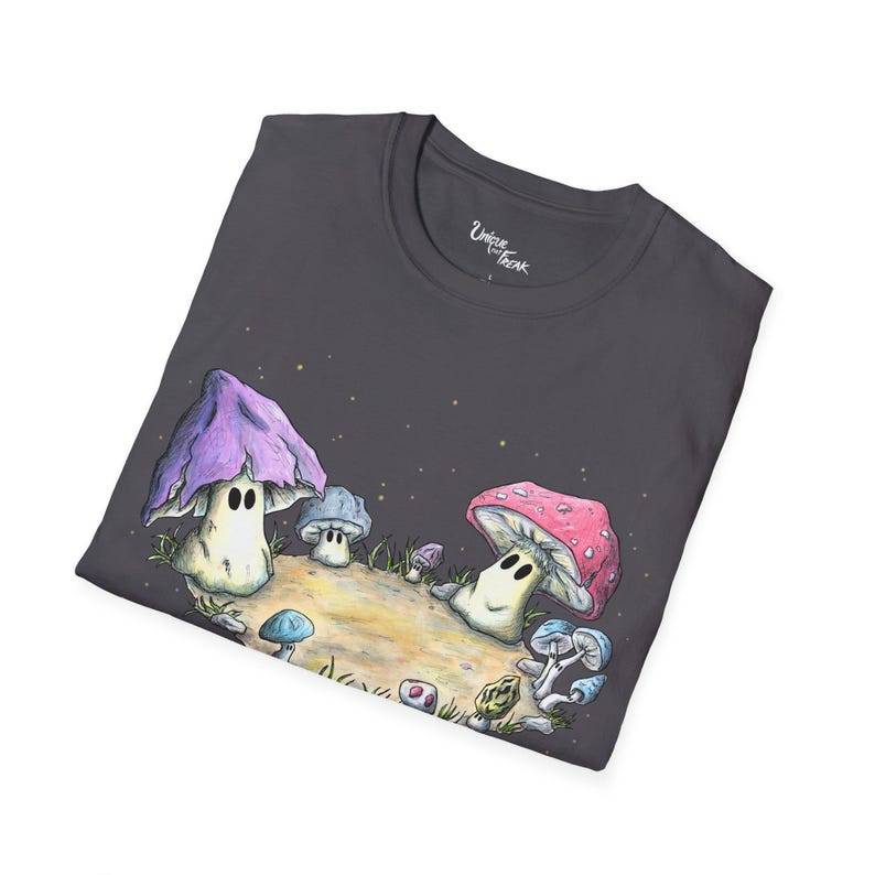 Svampfe Cirkel T-shirt – Söt Växt T-shirt bild 2