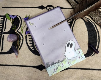 173 - Ghost Boo Night Sky Notepad - 4x6 - 50 pages