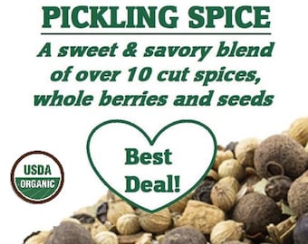 Organic Pickling Spice: Sweet Savory Blend for Pickles