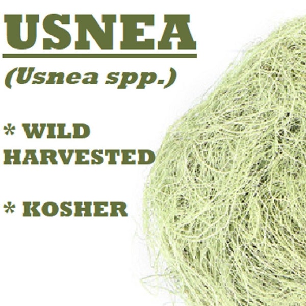 Wildharvested USNEA - Old Man's Beard, Usnea spp.