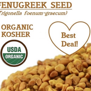 Organic FENUGREEK SEED Trigonella foenum-graecum image 1